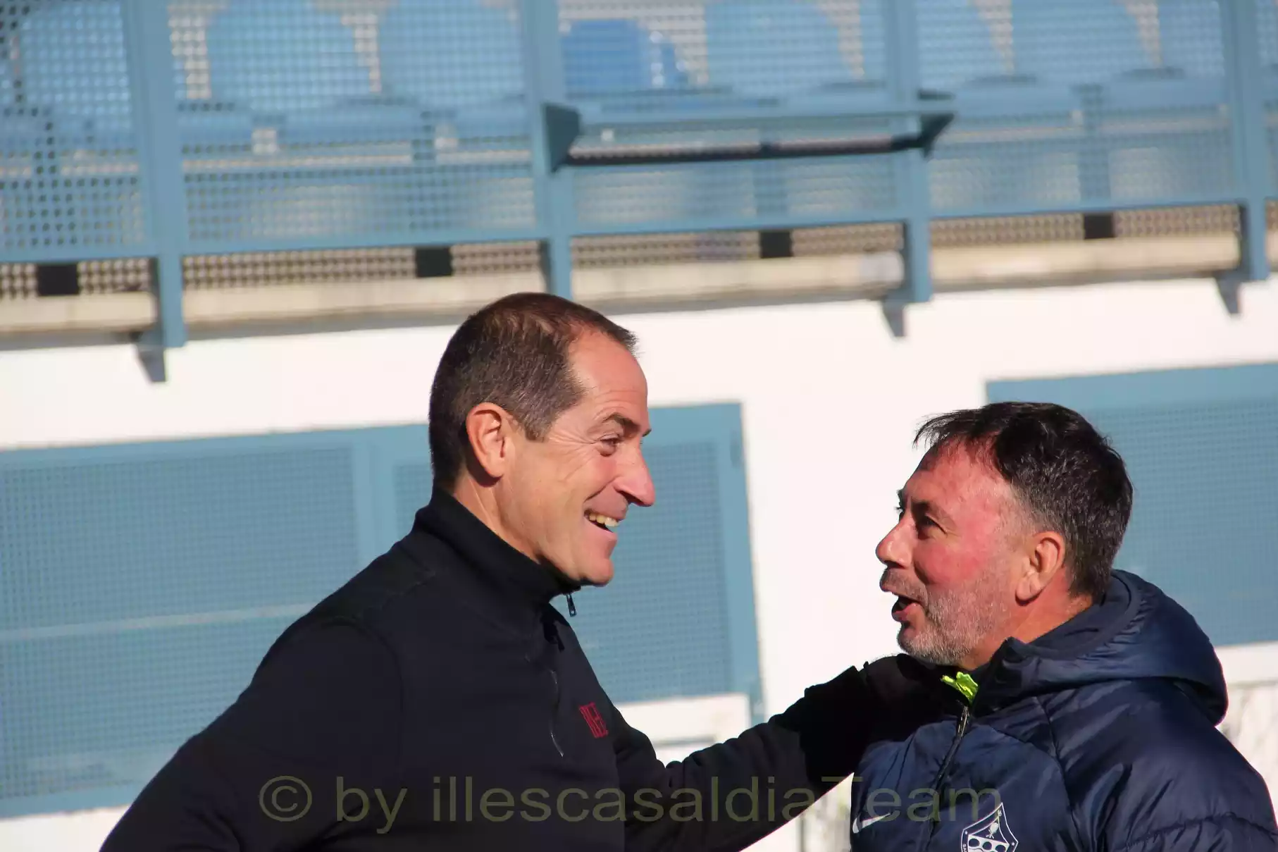 Diego Caro y Manolo Sanlucar. entrenadores CD Illescas y Sanse