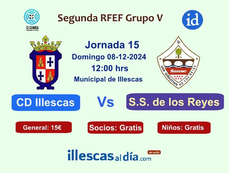 Cd Illescas Vs UD Sanse Jornada 15