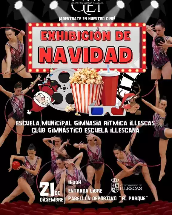 Exhibición navidad Club Gimnástico escuela illescana