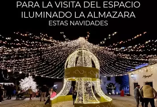 El Centro La Almazara iluminado. Horario de visitas