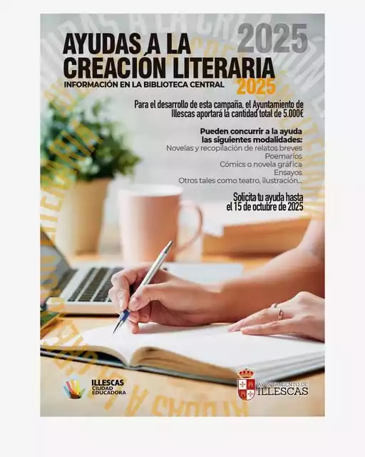 Se convocan ayudas en Illescas para promoción y difusión de la producción literaria local