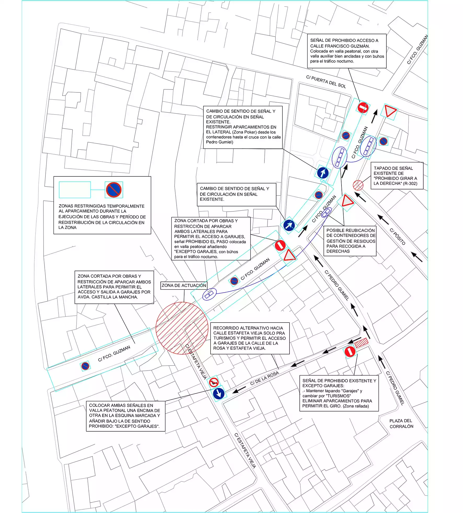 croquis trabajos bacheo-asfaltado Croquis obras asfaltado